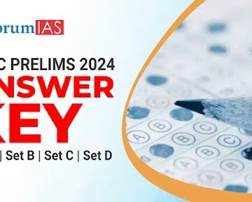 UPSC Prelims 2024 Answer Key by ForumIAS